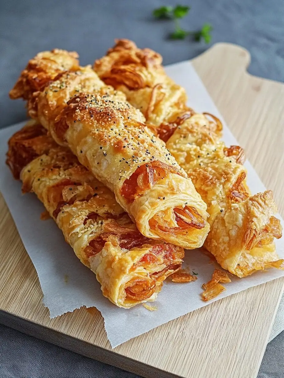 Dafür machen wir gern den Ofen an: Käse-Knusperstangen mit Röstzwiebeln