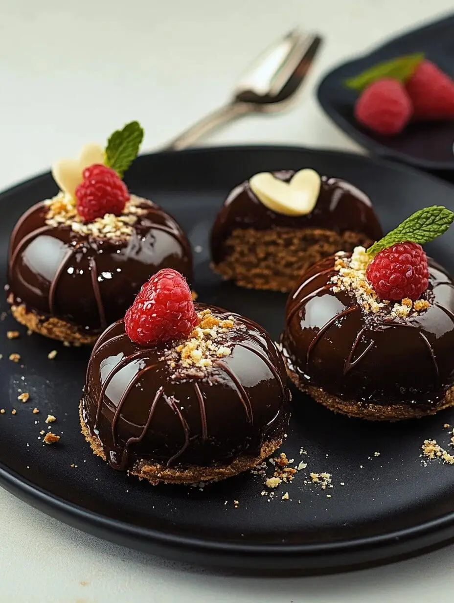 Mirror Glaze Mousse-Törtchen