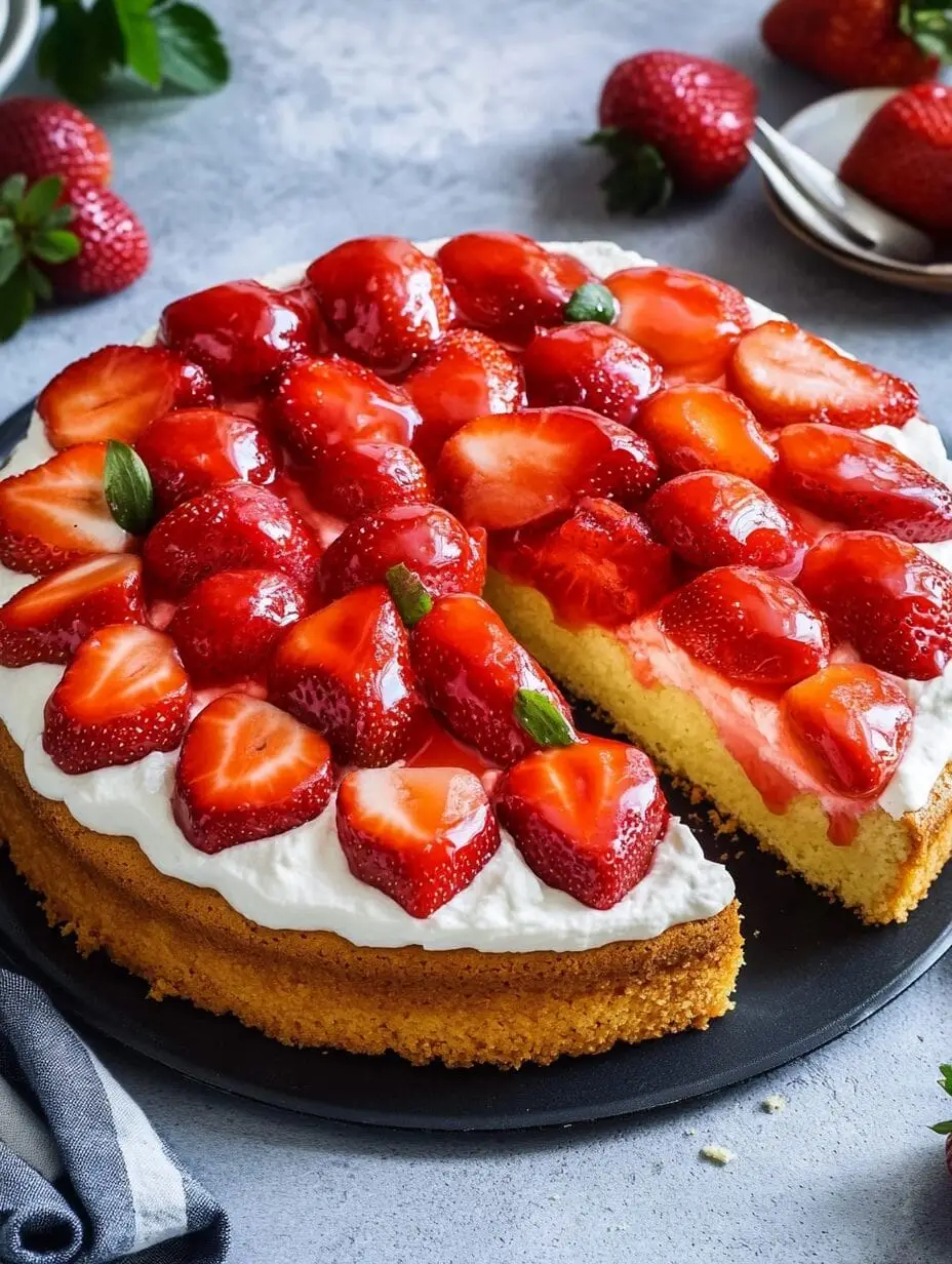 Erdbeerkuchen