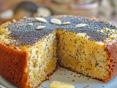 Ananas-Marzipan-Kuchen mit Mohn