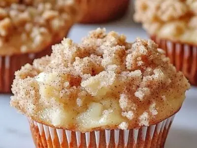 Marzipan – Apfel – Muffins mit Zimtstreuseln