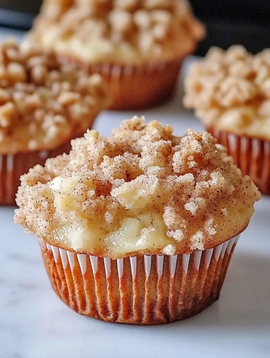 Marzipan – Apfel – Muffins mit Zimtstreuseln