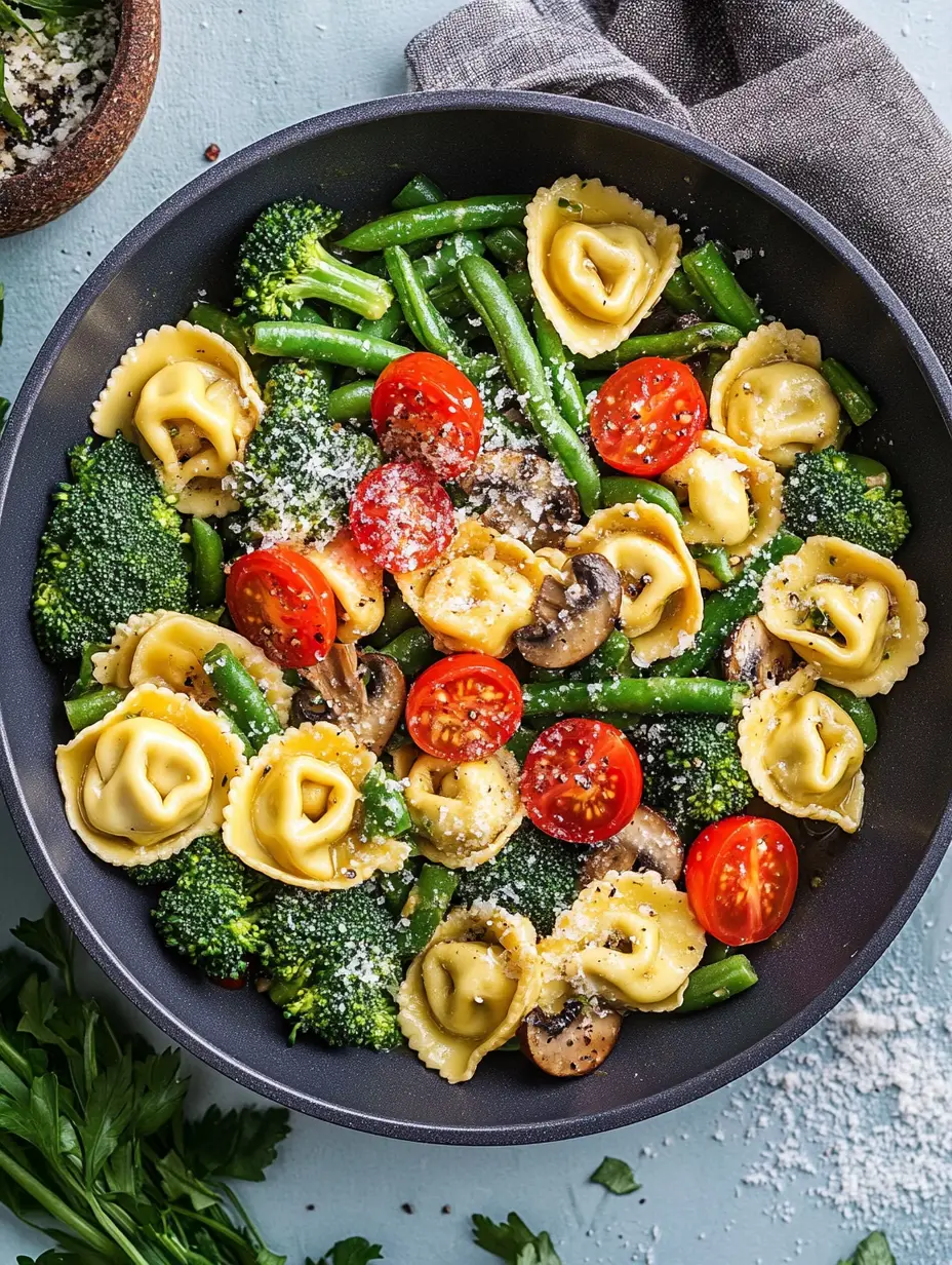 Vegetarische Tortellini-Pfanne